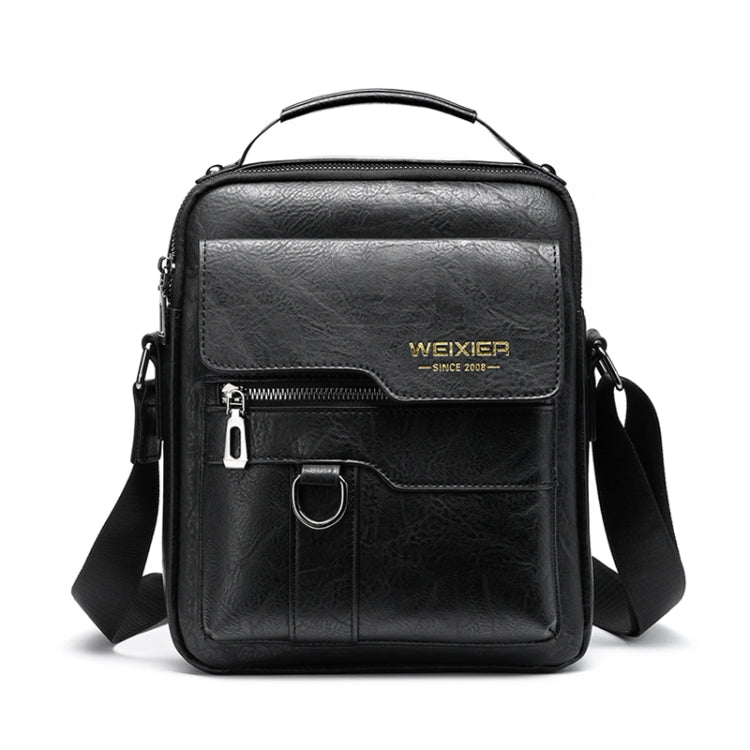 WEIXIER 8642 Men Business Retro PU Leather Handbag Crossbody Bag, 26 x 22 x 8cm