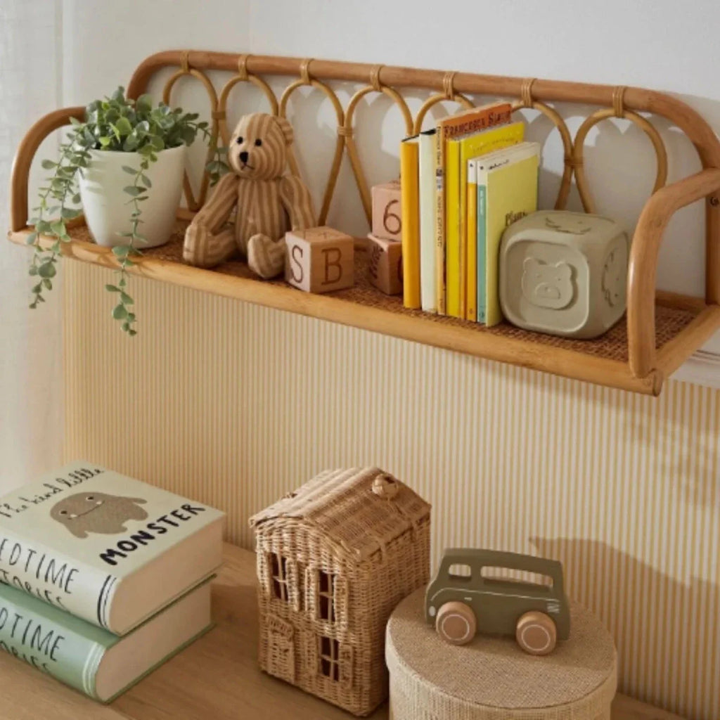 CuddleCo Aria Rattan Shelf - Large