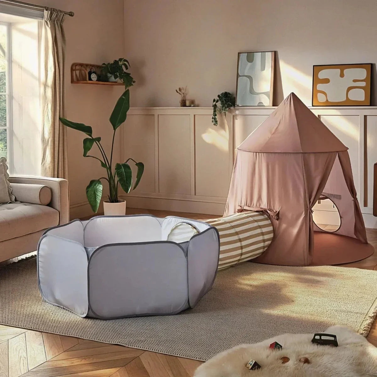CuddleCo Pop-up Play 3 Piece Set - Tent, Tunnel & Ball Pit