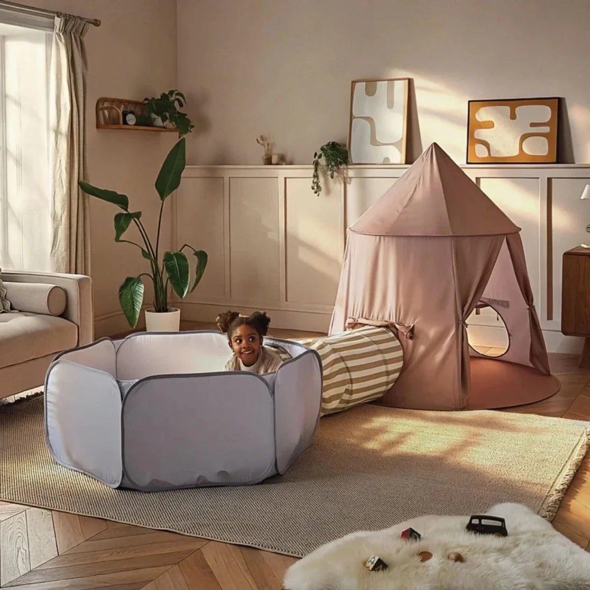 CuddleCo Pop-up Play 3 Piece Set - Tent, Tunnel & Ball Pit