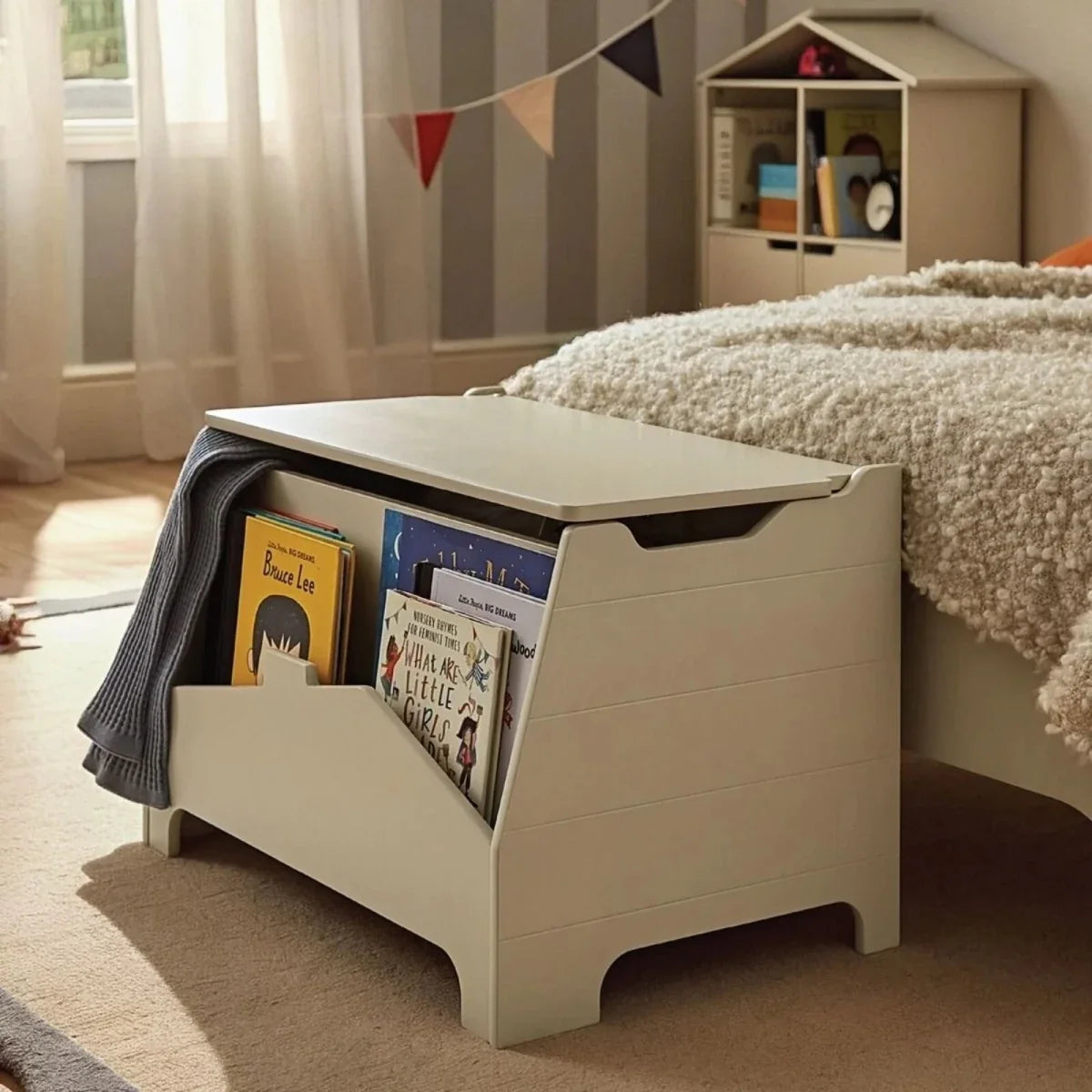 CuddleCo Play House Storage Box - Pebble