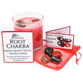 Root Chakra Healing Crystal & Candle Combination Pack