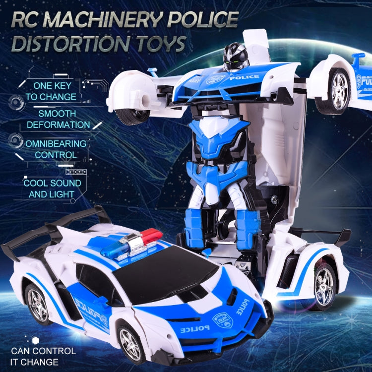 1023 4 Channels Remotely Deformed Car Toy Car(Blue)