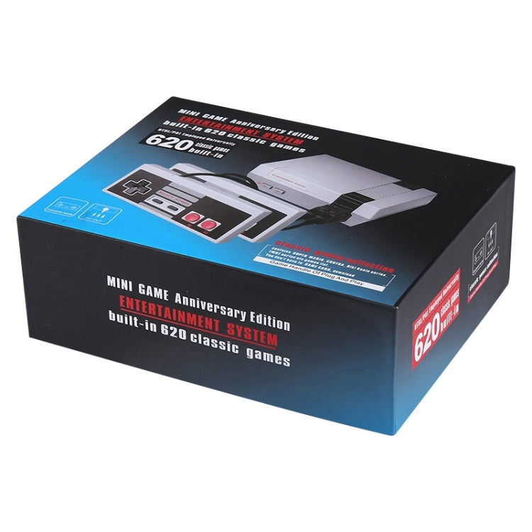 Retro Classic TV Mini Game Console, Built-in 620 Games, 620 Games(EU Plug), 620 Games(US Plug)