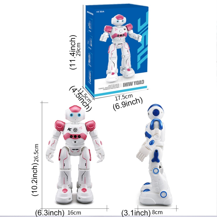 JJR/C R2 CADY WIDA RC Robot Gesture Sensor Dancing Intelligent Program Toy Gift for Children Kids Entertainment with Remote Control(Pink)