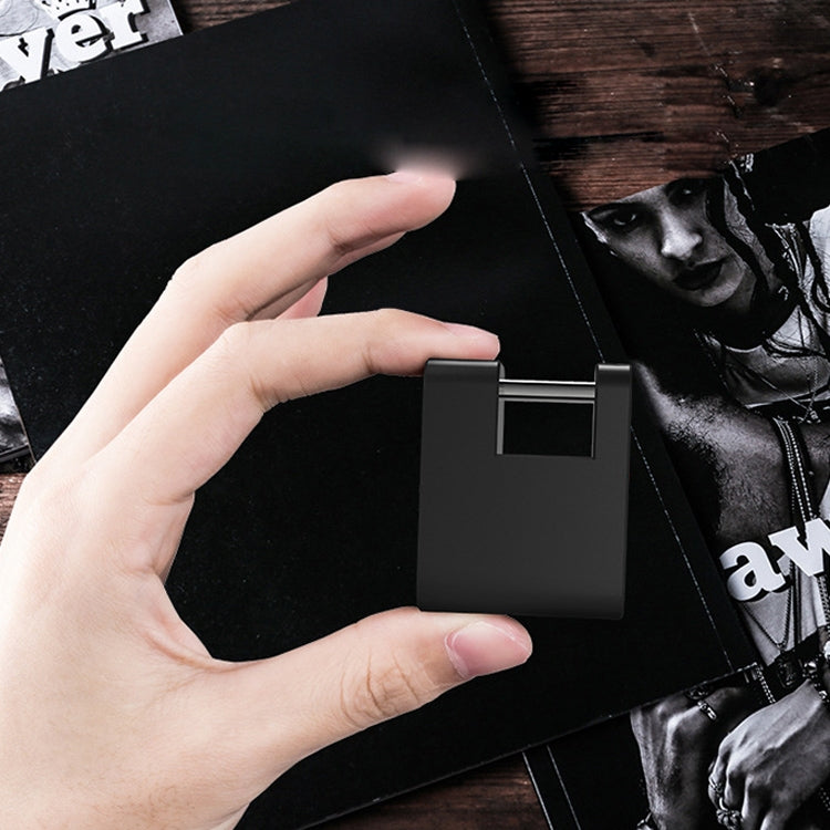 XB30F Mini Smart Fingerprint Padlock Trolley Case Lock(Black)