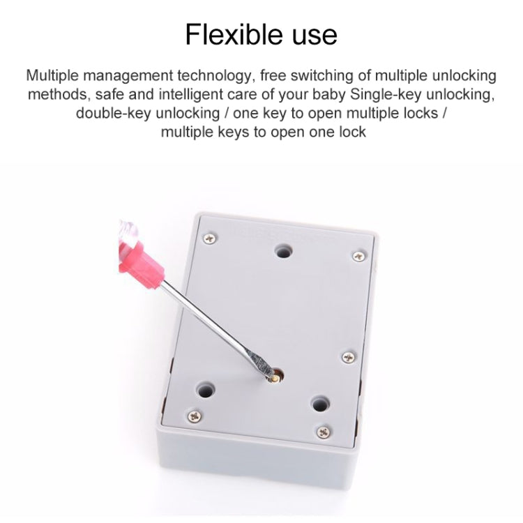T3 ABS Magnetic Card Induction Lock Invisible Bilateral Open Cabinet Door Lock, Bilateral