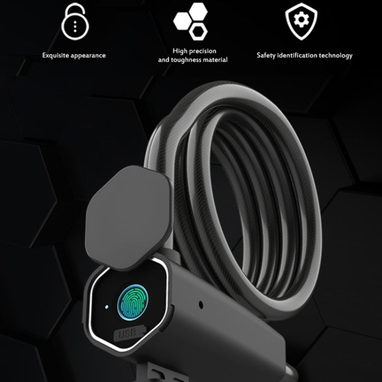 W16 IP65 Waterproof Fingerprint Lock Steel Rope Anti-theft Electric Car Lock Bluetooth APP Electronic Lock
