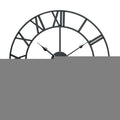 40cm Retro Living Room Iron Round Roman Numeral Mute Decorative Wall Clock, 40cm