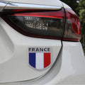 Shield Shape Metal Car Badge Decorative Sticker, Size: Small, French Flag, Italy Flag 2, Italy Flag 1