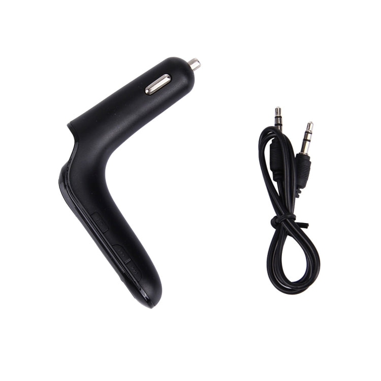 CARS7 Bluetooth Car Charger with Digital Display for Mobile Phone(Black)