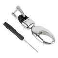 Car Metal Key Holder With Two Rings, Key Holder With Two Rings(Black), Key Holder With Two Rings(Brown)