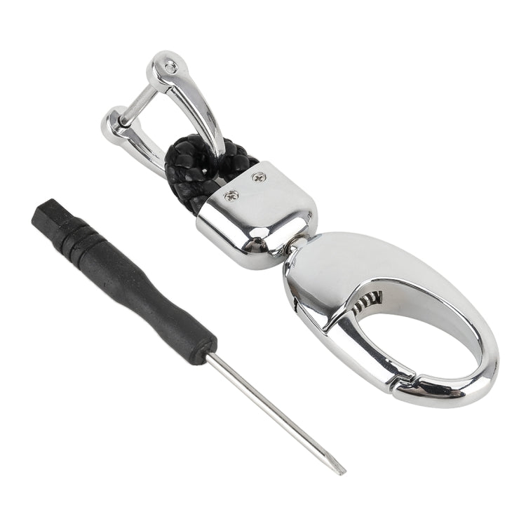 Car Metal Key Holder With Two Rings, Key Holder With Two Rings(Black), Key Holder With Two Rings(Brown)