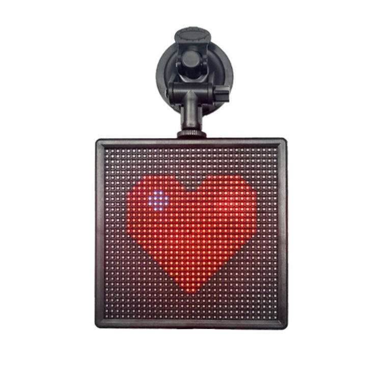 32x32 Pixel Full Color Wireless Bluetooth APP Control Emoticon Smile Faces LED Car Sign LED Display Lighting Board, 32x32 Pixel Car Charging