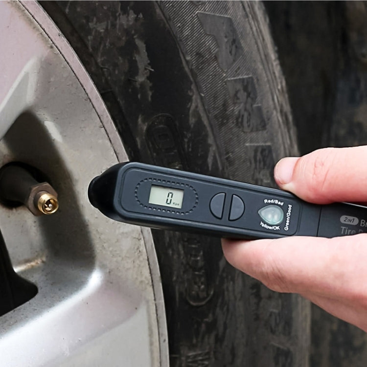Car 2 in 1 Diagnostic Tool Brake Fluid Liquid Tire Pressure Tester, 2 in 1 Diagnostic Tool