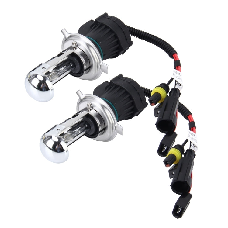2 PCS H4 55W 6000K HID Bulbs Xenon Lights Lamps, AC 12V, H4