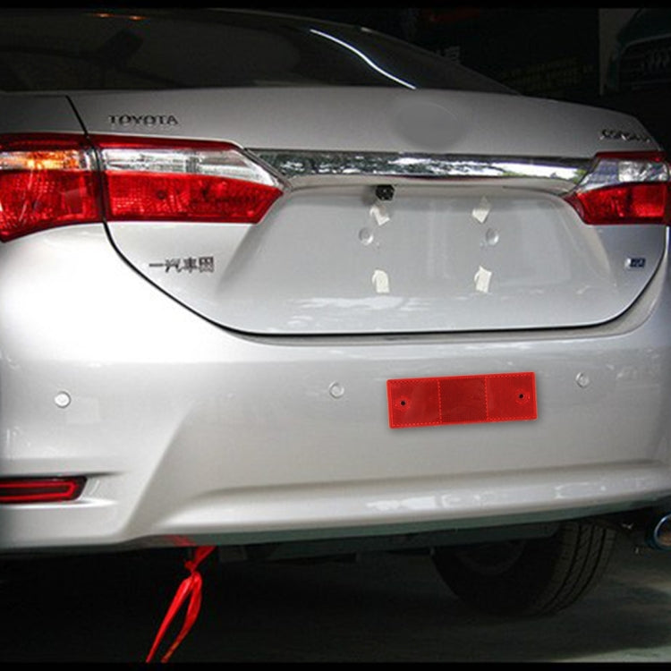 10 PCS Car Rear Bumper Warning Plastic Reflector and Sign