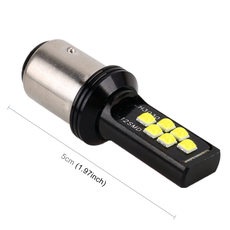 2 PCS 1157 DC9-16V / 3.5W Car Auto Brake Lights 12LEDs SMD-ZH3030 Lamps, with Constant Current, 1157, 1157 (White Light)