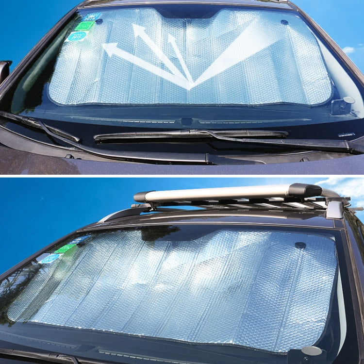 General Purpose Epe Car Sun Visor Before The File, Size: 140cm x 70cm, 140 x 70cm (Silver)