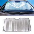 General Purpose Epe Car Sun Visor Before The File, Size: 140cm x 70cm, 140 x 70cm (Silver)
