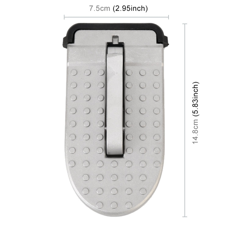 Multi-function Car Door Sill Step Pedals Pads, Pedals Pads (Black), Pedals Pads (Silver)
