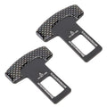 2 in 1 Car Carbon Fibre Safety Seat Belt Buckle Clip, Seat Belt Buckle Clip