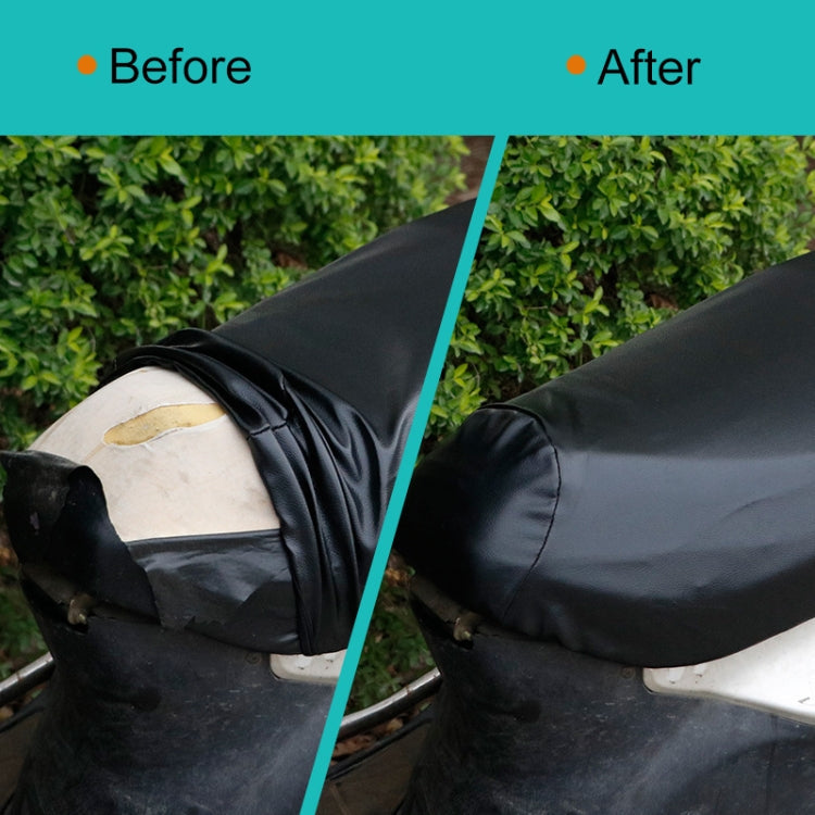 Waterproof Motorcycle Black Leather Seat Cover Prevent Bask In Seat Scooter Cushion Protect, Size: M, Length: 48-54cm; Width: 25-35cm, Length: 48-54cm; Width: 25-35cm