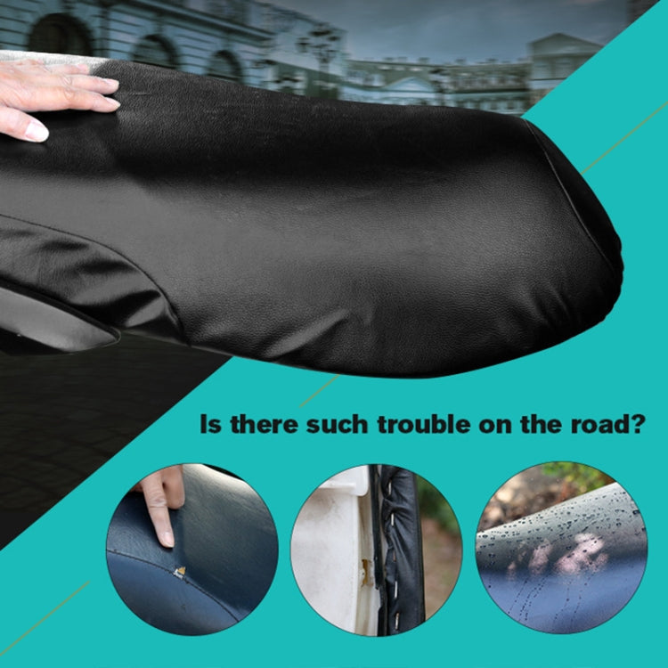 Waterproof Motorcycle Black Leather Seat Cover Prevent Bask In Seat Scooter Cushion Protect, Size: M, Length: 48-54cm; Width: 25-35cm, Length: 48-54cm; Width: 25-35cm