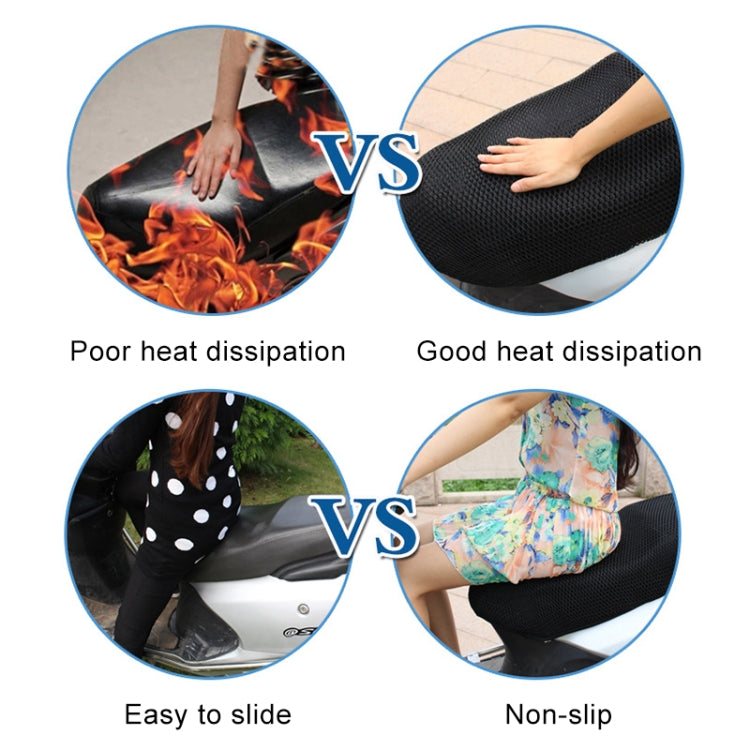 Motorcycle Breathable Sunscreen Double Layer 3D Honeycomb Small Hole Polyester Cushion Mesh, Size: L, Length: 86cm; Width: 51cm, Size: L