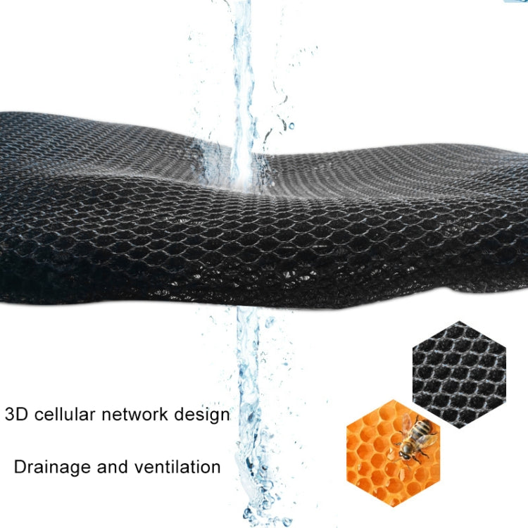 Motorcycle Breathable Sunscreen Double Layer 3D Honeycomb Small Hole Polyester Cushion Mesh, Size: XL, Length: 90cm; Width: 52cm, Size: XL