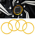 4 PCS Car Metal Wheel Hub Decoration Ring for BMW 5 Series 2018