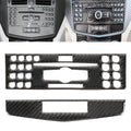 2 PCS Car CD Adjustment Frame Carbon Fiber Decorative Sticker for Mercedes-Benz W204 2007-2010, CD Adjustment Frame (B)