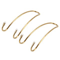 2 PCS Metal Headrest Car Hooks, Gold