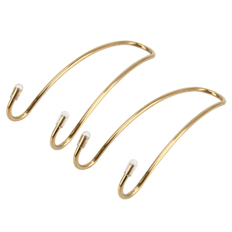 2 PCS Metal Headrest Car Hooks, Gold