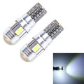 2PCS T10 3W 6 SMD 5630 LED Error-Free Canbus Car Clearance Lights Lamp, DC 12V, 6 SMD 5630 LEDs/Green Light, 6 SMD 5630 LEDs/White Light, 6 SMD 5630 LEDs/Pink Light