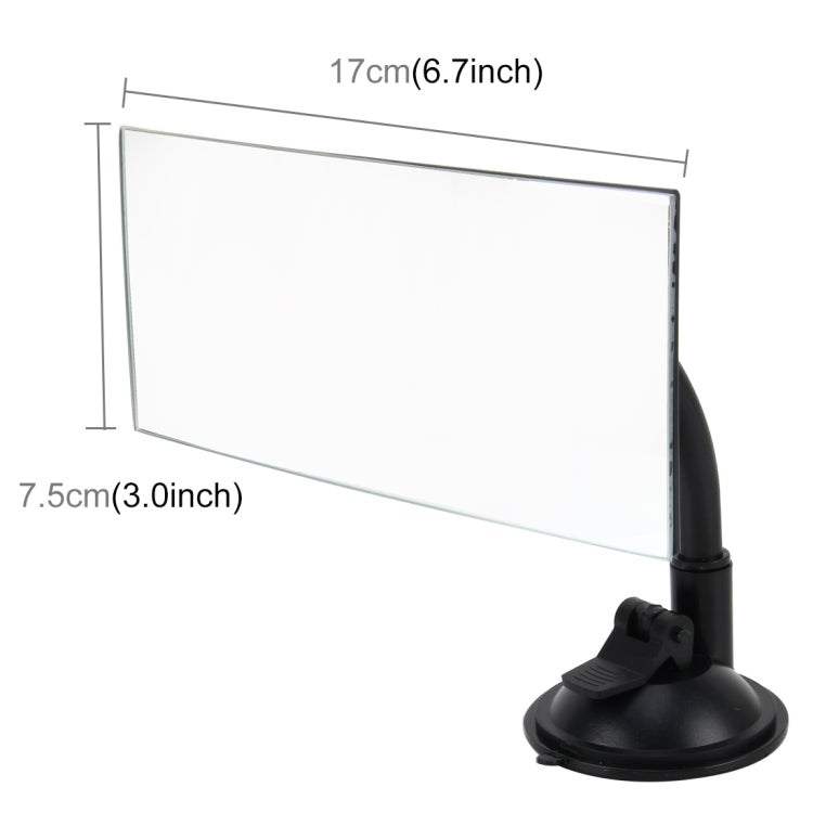 360 Degree Car Adjustable Interior Windshield Rectangular Blind Spot Mirror with Suck Cup Holder, XL-1013
