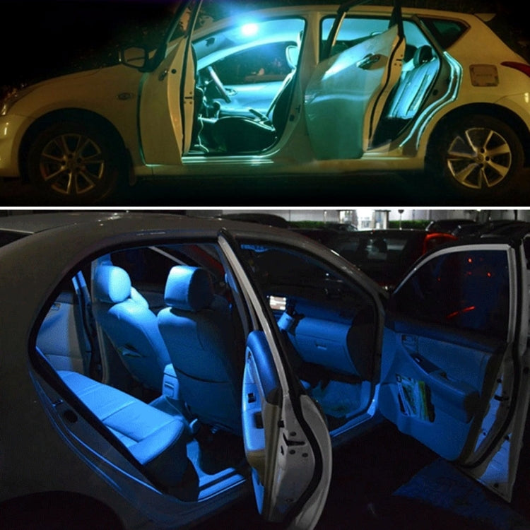 2 PCS Colorful 36MM Bicuspid Remote Control Car Dome Lamp LED Reading Light with 6 LED Lights, Car Dome Lamp