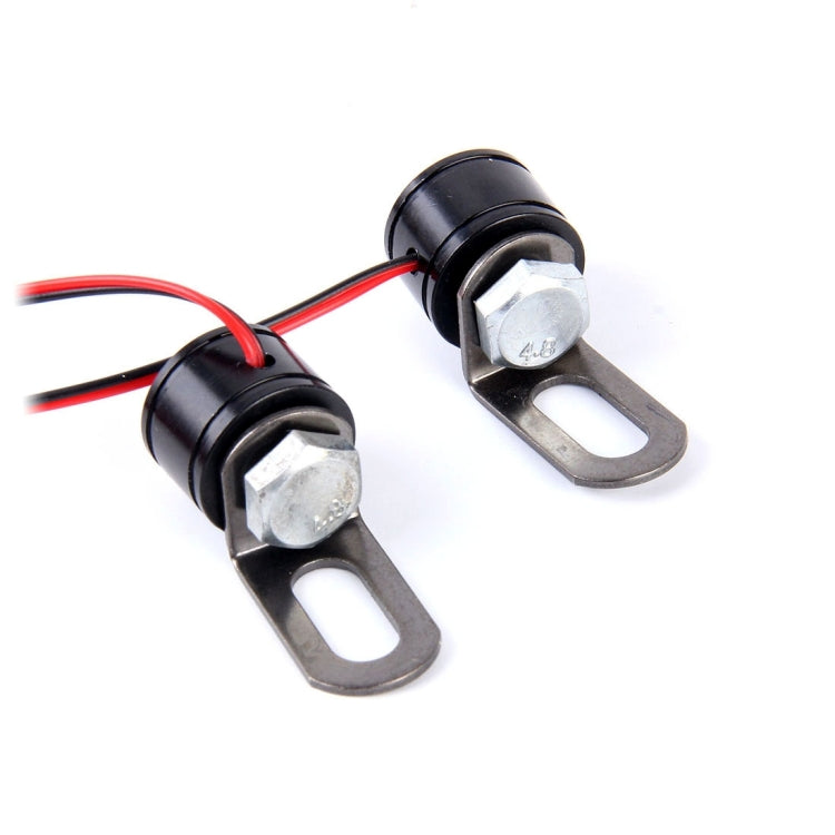 2 PCS 12V 3W Eagle Eyes LED Light For Motorcycle ，Wire Length: 45cm, Wire Length: 45cm