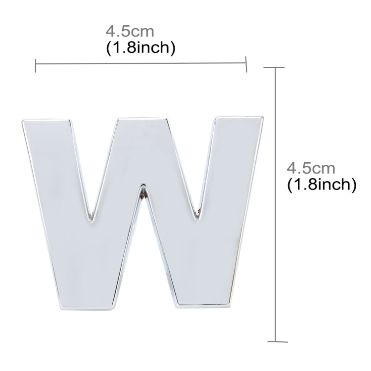 Car Vehicle Badge Emblem 3D English Letter Self-adhesive Sticker Decal, Size: 4.5*4.5*0.5cm, C, N