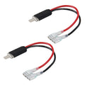 2 PCS Universal H1 Conversion Bulb Harness Wire Plugs Power Wire Adapter Connectors, H1 Wire 1