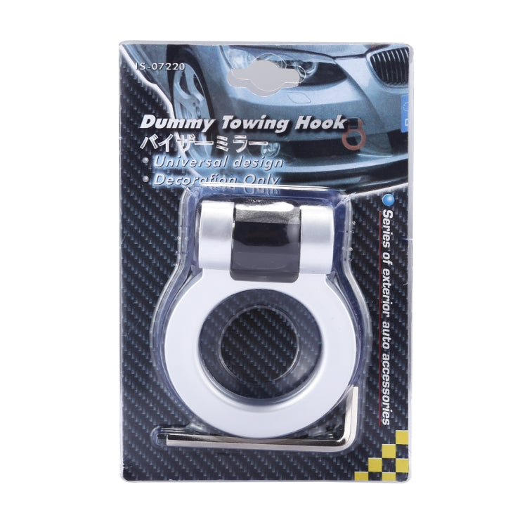 Car Truck Bumper Round Tow Hook Ring Adhesive Decal Sticker Exterior Decoration