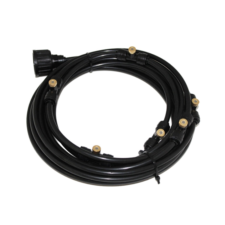 Outdoor Lawn Garden PE Hose Mist Watering Line Misting Cooling System with 26 x Mist Nozzles, Length: 18m, Length: 18m