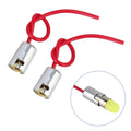 2 PCS BA9S Light Lamp Bulb Holder Base Socket Wire Connector, BA9S