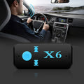HQX6 Car Bluetooth V4.1 Audio Music Player Receiver Adapter, Support Wireless Hands-free & TF Card & USB Charge, HQX6