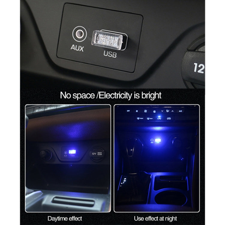 Universal PC Car USB LED Atmosphere Lights Emergency Lighting Decorative Lamp, Green Light, Red Light, White Light, Yellow Light, Ice Blue, Blue Light, Pink Light
