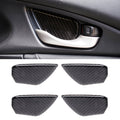 Carbon Fiber Inner Door Handle Bowl Cover Trim Decals Decorative Sticker for Honda Civic 10th Gen, Inner Door Bowl