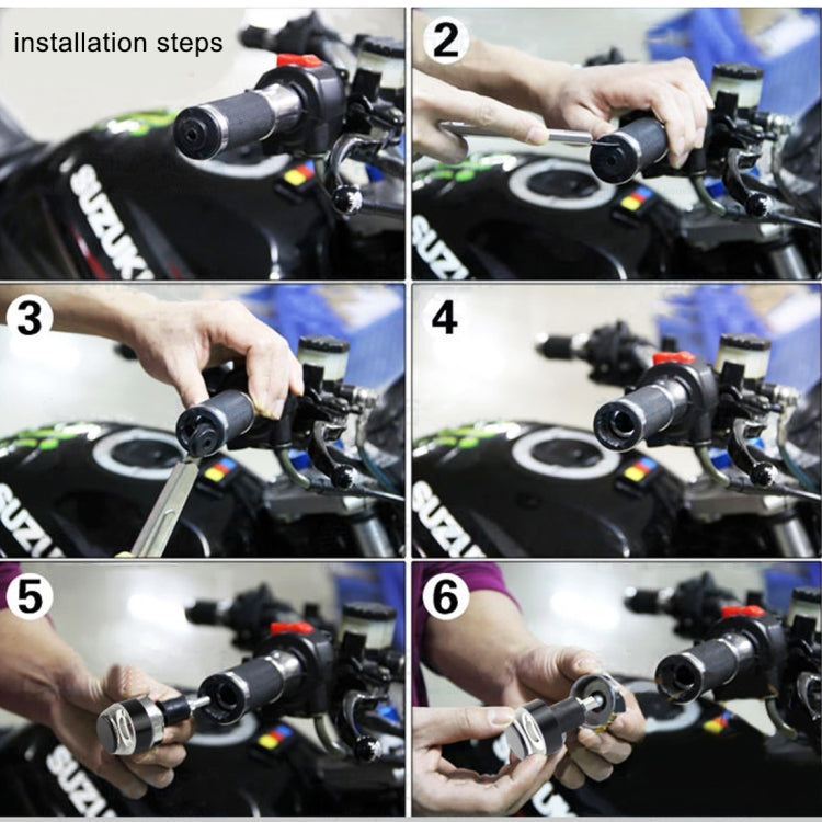 Pair Motorcycle Turn Signal Light Grip Bar Plug Strobe Side Marker End LED Handlebar Lamp, Green Light, Red Light, Turn Double Light, Blue Light, Pink Light