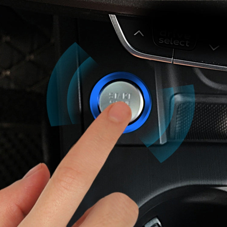 Car Engine Start Key Push Button Ring Trim Aluminum Alloy Sticker Decoration for Audi, For Audi(Engine Start)