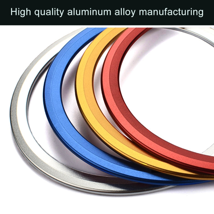 Car Auto Steering Wheel Aluminum Alloy Ring Cover Trim Sticker Decoration for Jaguar, For Jaguar