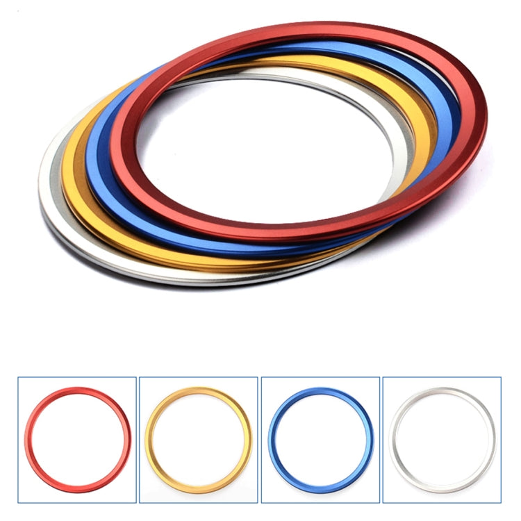 Car Auto Steering Wheel Aluminum Alloy Ring Cover Trim Sticker Decoration for Jaguar, For Jaguar